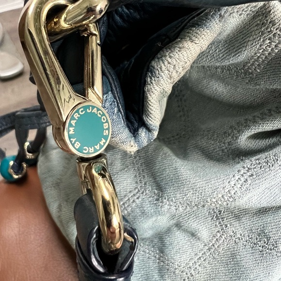 Rare Vintage Marc Jacobs denim workwear hobo / tote style bag - Picture 6 of 12